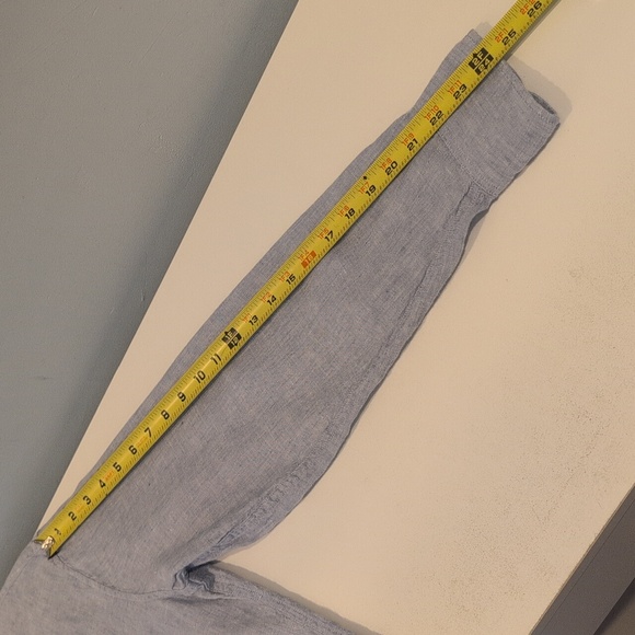 J. Crew Men's Medium Linen-Cotton Slim Fit Long Sleeve Shirt Style #AL179 - Picture 13 of 15